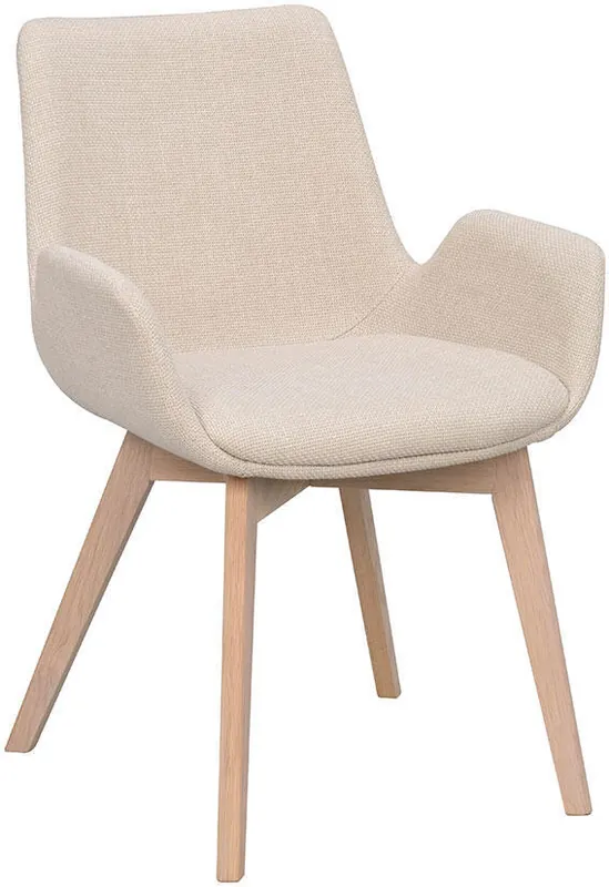 Drimsdale beige tyg Vitpigmenterad - Rowico Home - Bonus Möbler Fynd