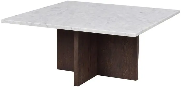 Nedsatt pris Brooksville 90X90 cm Vit / brun - Rowico Home - Bonus Möbler