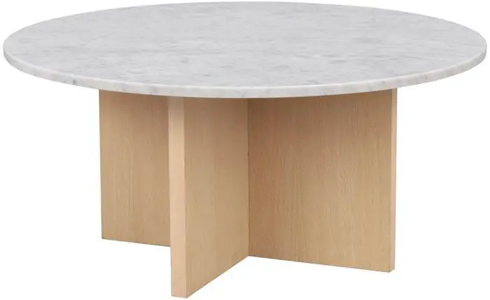 Brooksville Ø90 cm Vit / vitpigmenterad - Rowico Home - Bonus Möbler Begränsad tid