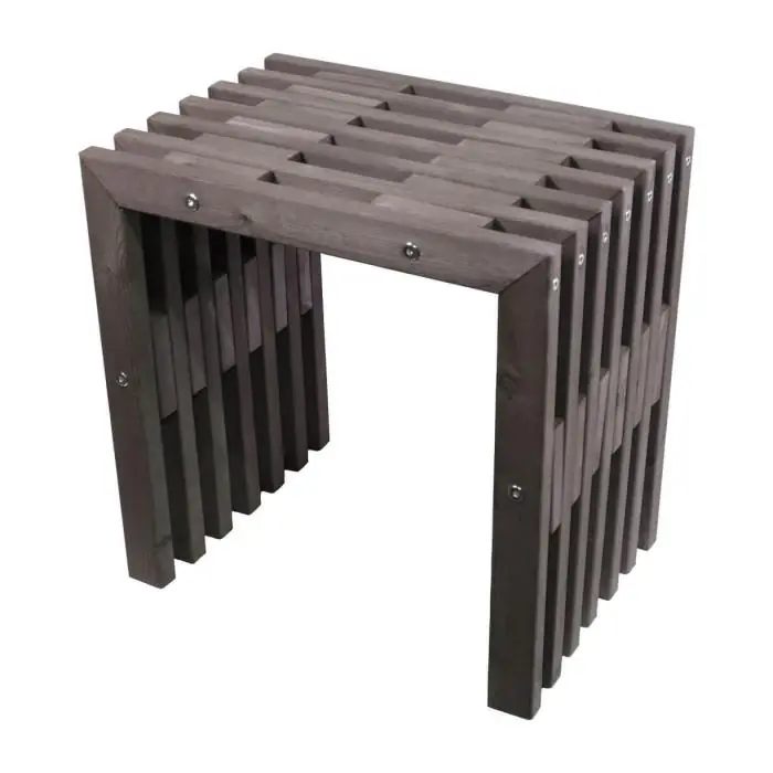 EcoFurn® D-Bench 45 cm Furu Oljad grå - Hillerstorp - Bonus Möbler Begränsat antal