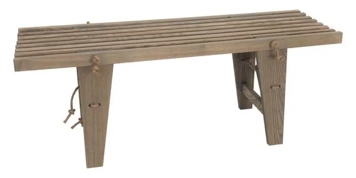 Rabatt EcoFurn® EcoBench 120 cm Ask Oljad grå - Hillerstorp - Bonus Möbler