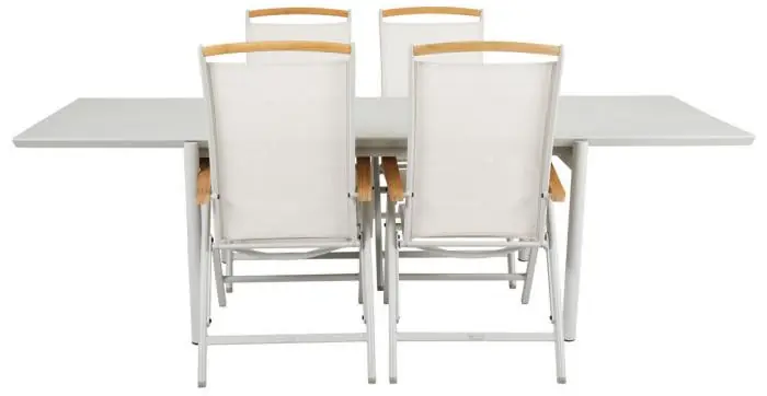 B45 250X92 cm och Andy Teak Light Grey - Brafab - Bonus Möbler Köp online