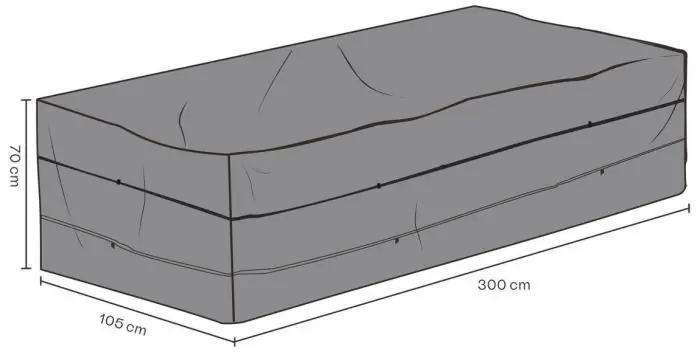 Soffa Andas 300X105, H70 cm - Brafab - Bonus Möbler Kampanjpris