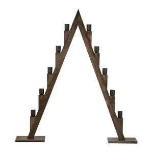 TORSBY Adventsljusstake 10L 116cm Brun Säker betalning