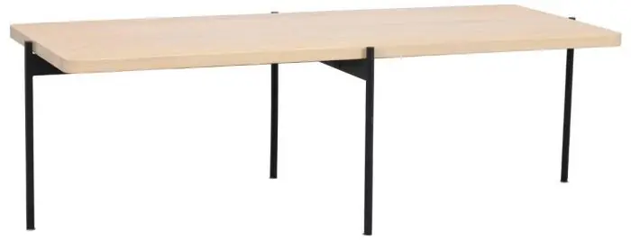 Begränsat antal Shelton 145X60 cm Vitpigmenterad ek / Svart metall - Rowico Home - Bonus Möbler