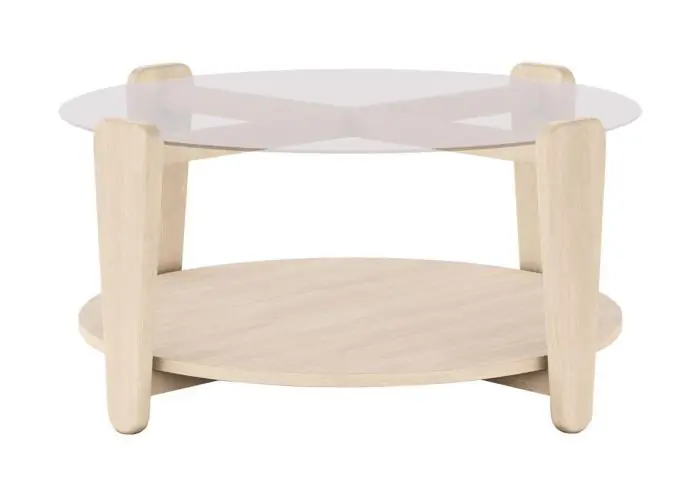 Arran Ø93 cm Vitpigmenterad lackad ek - Rowico Home - Bonus Möbler Reapris