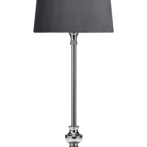 Trygg betalning ANDREA Bordslampa m.Skärm 55cm Krom/Grå