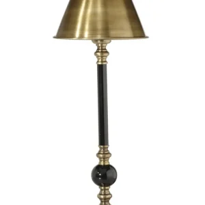 ABBEY Bordslampa m.Mässingskärm 49cm Svart/Antikmässing Rea