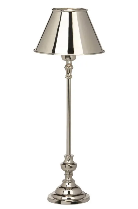 Nedsatt pris ANDREA Bordslampa m.Metallskärm 55cm Krom