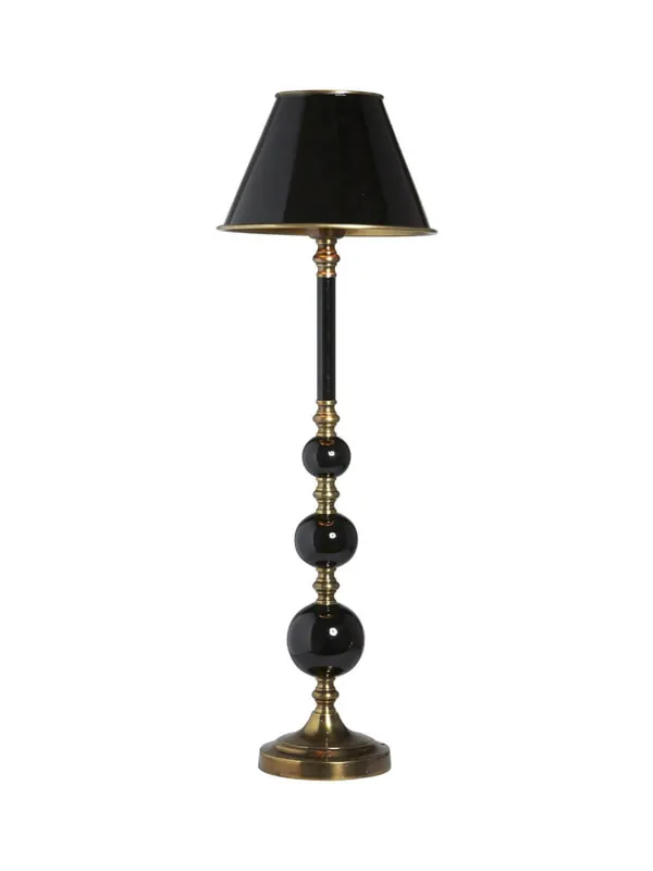 ABBEY Bordslampa m.Metallskärm 68cm Svart/Antikmässing Kundfavorit