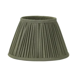STELLA Lampskärm 30/14cm Rynkad Siden Grön Begränsad tid