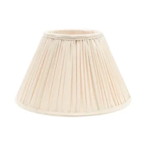 STELLA Lampskärm 30/14cm Rynkad Siden Ivory Utförsäljning