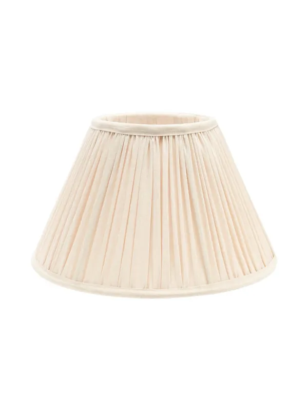 STELLA Lampskärm 30/14cm Rynkad Siden Ivory Utförsäljning