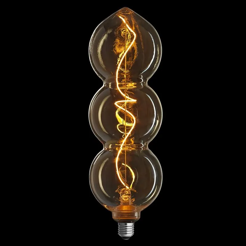 E27 TRIPLE GOLD 0 3-steg Dimbar 4/2,2/09W 1800K LED-Lampa Fynd