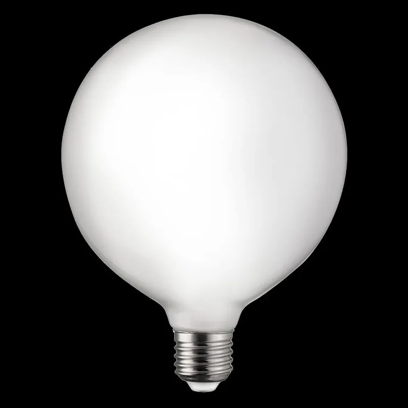 E27 Glob125 Dimbar Ra90 Satin 7W 2700K 520lm LED-Lampa Rabatter