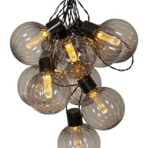 ARCHY Ljusslinga 3,6m 10LED Svart/Rökfärgad risnedsättning