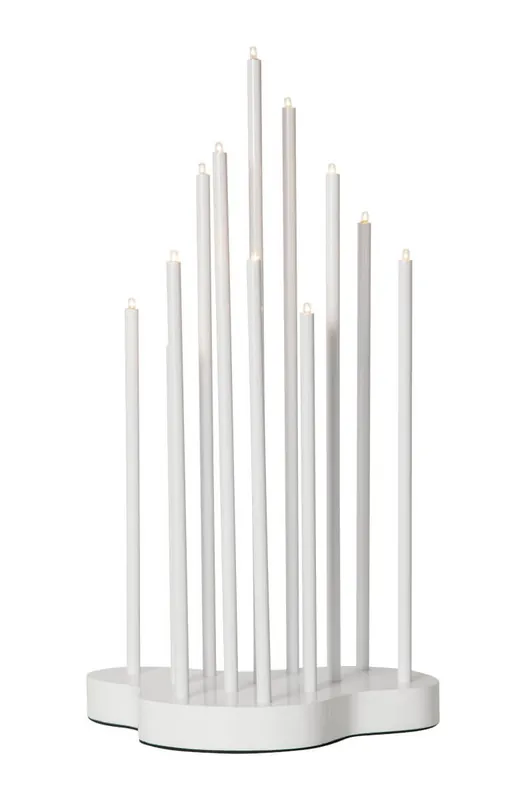 I lager BUZZ Ljusstake 12L 43cm Vit