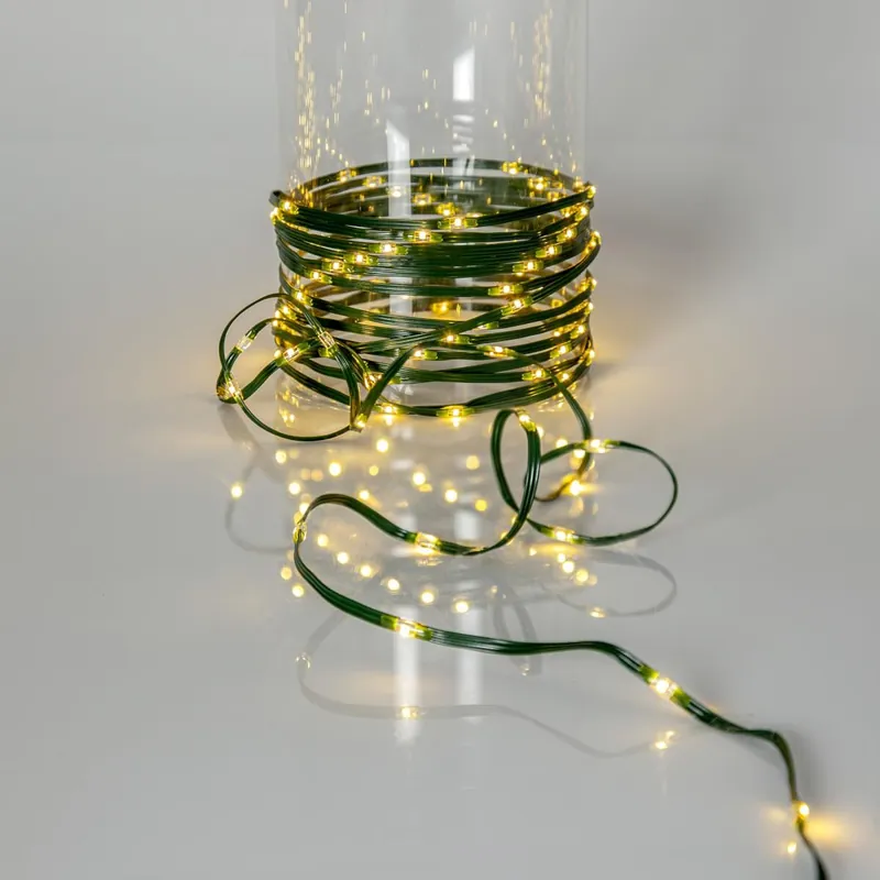 DEW DROP MICRO Ljusslinga 15m 200LED Varmvit/Grön Beställ idag