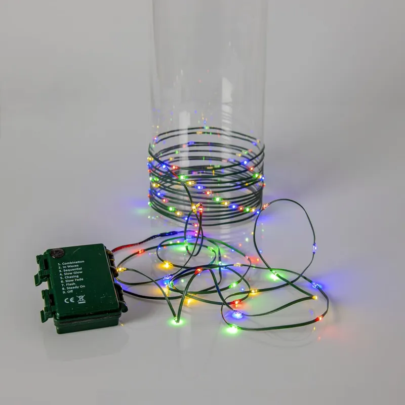 DEW DROP MICRO Ljusslinga Batteri 7,2m 96LED Multi/Grön Handla nu