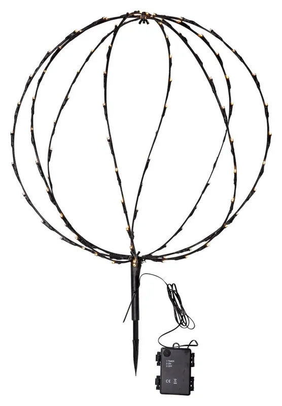 Köp online SPHERE Utomhusdekoration Batteri 64cm Svart