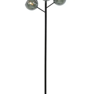 ATOM Golvlampa 5-arm 158cm Svart/Rökgrå Utförsäljning