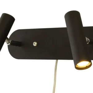 ARTIC Vägglampa LED Dubbel 30cm Svart/Krom Nyhet