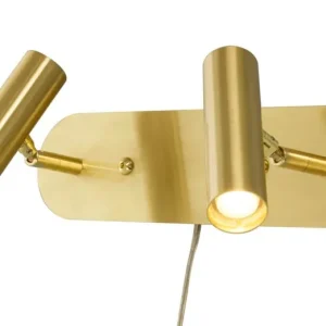 ARTIC Vägglampa LED Dubbel 30cm Matt Mässing Billig