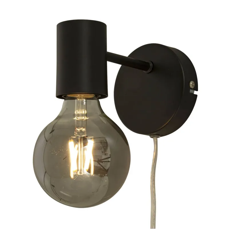 STRICT Vägglampa 13,5cm Svart Expressleverans