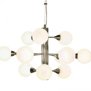FIDELIO Taklampa 50cm Krom/Vit Outlet