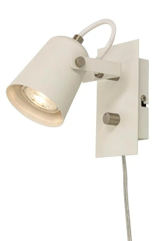 METZ Vägglampa 18cm Vit/Stål Nyhet
