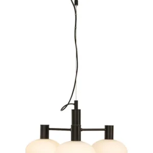 BELL Taklampa 4:a 47cm Svart/Opalvit Rabatt