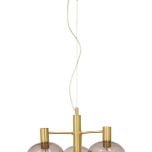 BELL Taklampa 4:a 47cm Matt Mässing/Rök Expressleverans