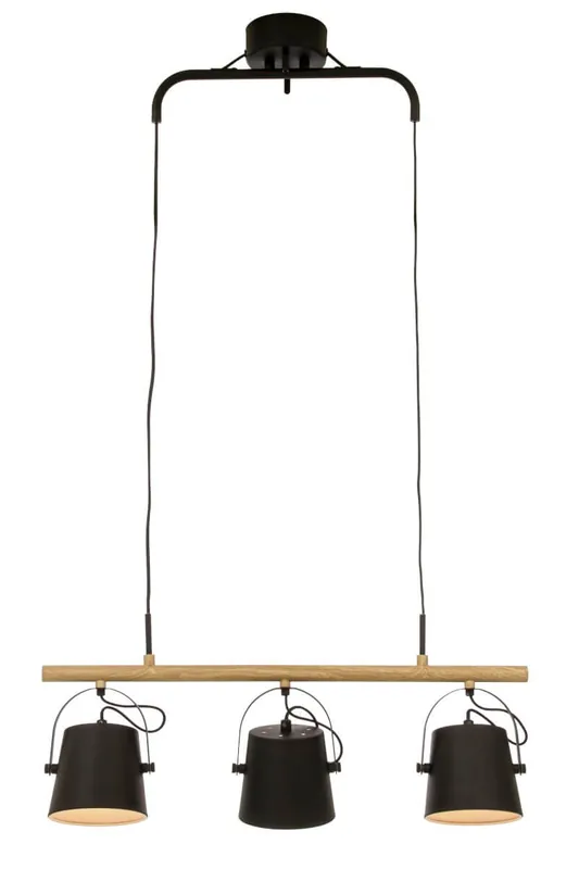 ESPRESSO Taklampa 3:a 71cm Svart/Trä Kampanjpris