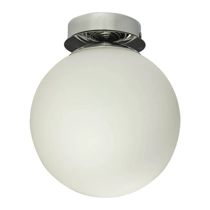 Beställ idag LIDO Plafond Badrum 22,5cm Krom/Opalvit
