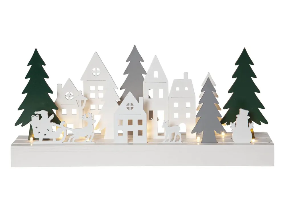 Begränsad tid PUZZEL Ljusstake Batteri 9L 37cm Flerfärgad