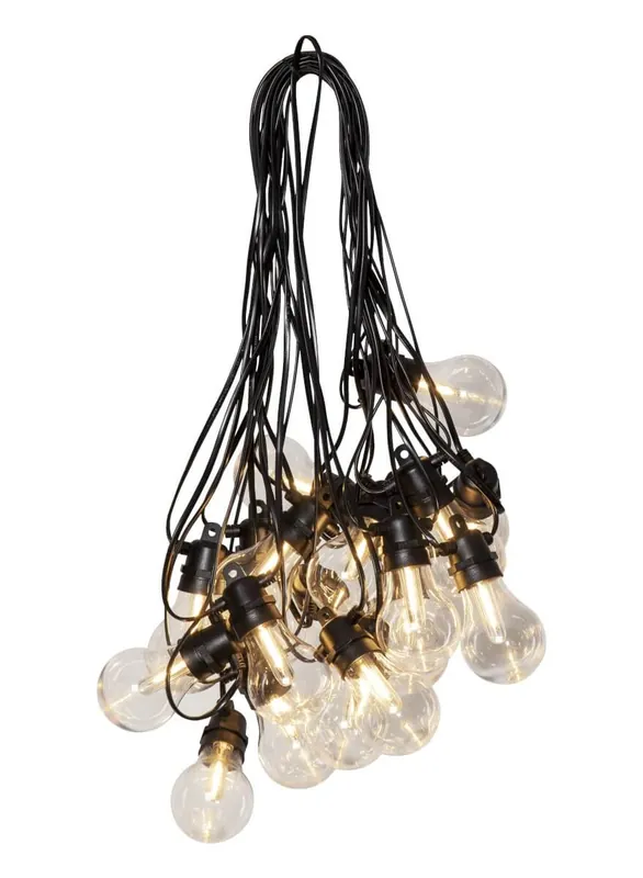 Expressleverans SELECTA Ljusslinga 13,6m 18LED Varmvit/Svart