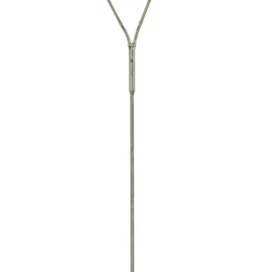 Utförsäljning SANDNES Golvlampa dubbel 140cm Borstad Stål