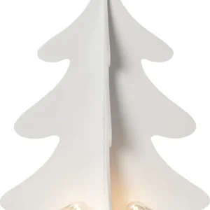 AFTON Ljusstake Gran 31cm Vit Kundfavorit