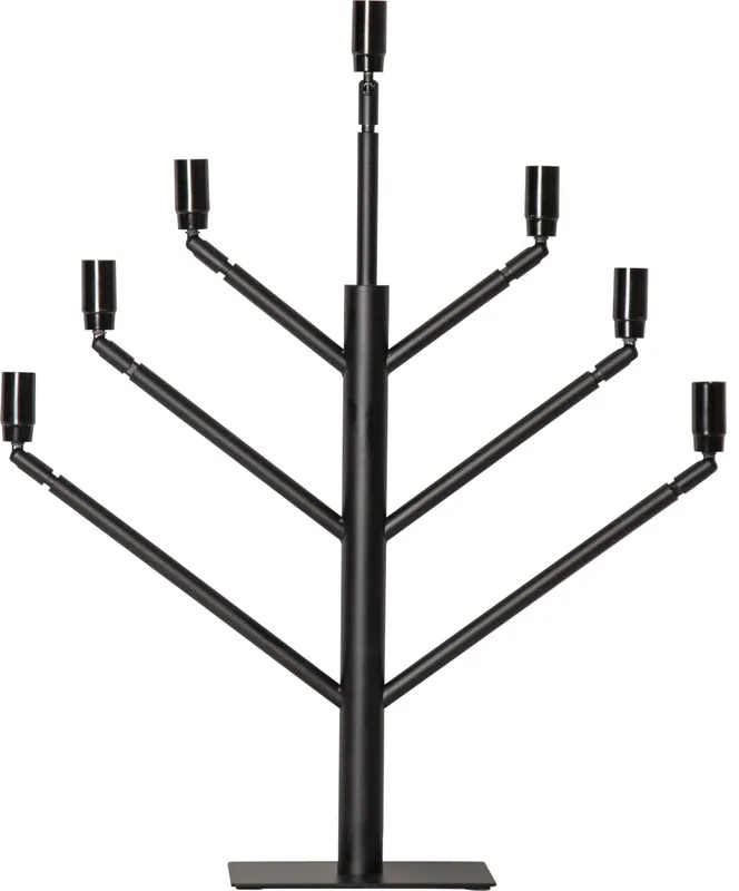 Rabatt Stockholm Ljusstake 7L 65cm Svart