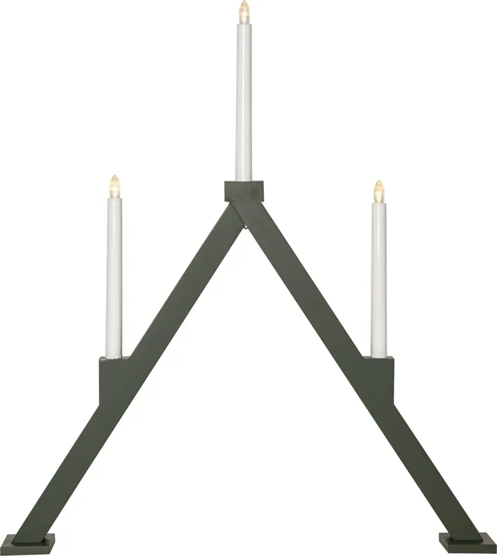 VIKA Ljusstake Batteri 64cm LED Grön Kampanj