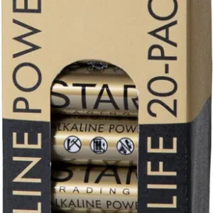 Bästa pris POWER ALKALINE 20-Pack LR6 (AA) 1,5V Batteri