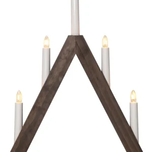 ALBO Ljusstake 5L 41cm Brunbetsad Nyhet