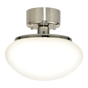 Snabb leverans NEW AUGUST Plafond 27cm Krom/Vit