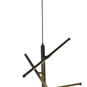 STECCO Taklampa LED 60cm Svart Dimbar Rea