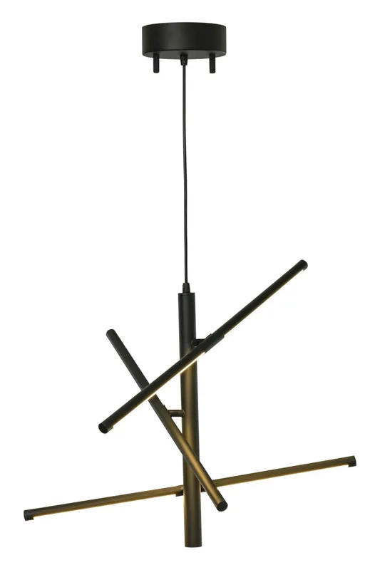 STECCO Taklampa LED 60cm Svart Dimbar Rea