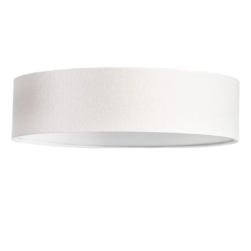 ABBIE Plafond Rund 50cm Vit/Linne Beställ idag