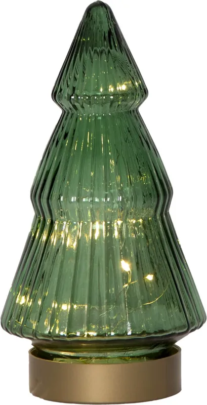 Kampanjpris VERDE Glasdekoration Batteri 19,5cm Grön