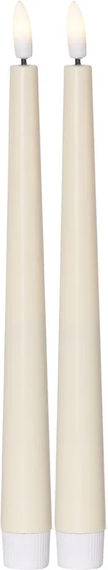 FLAMME CANDY LED-Antikljus 2-pack 26cm Gul Sänkt pris