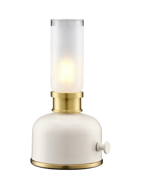 FRIDA Bordslampa USB-Laddbar 22cm Beige Handla nu