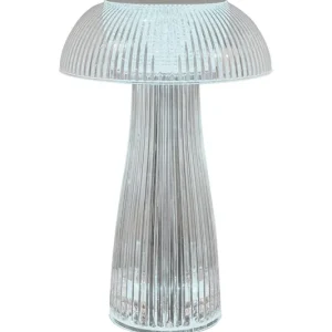 Beställ idag FUNGI Bordslampa USB-Laddbar 24,5cm Transparent